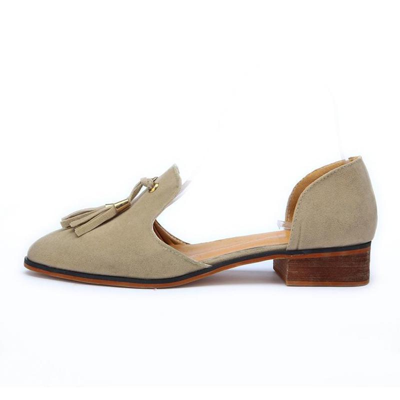 Women Flat Heel Artificial Suede Plus Size Loafers